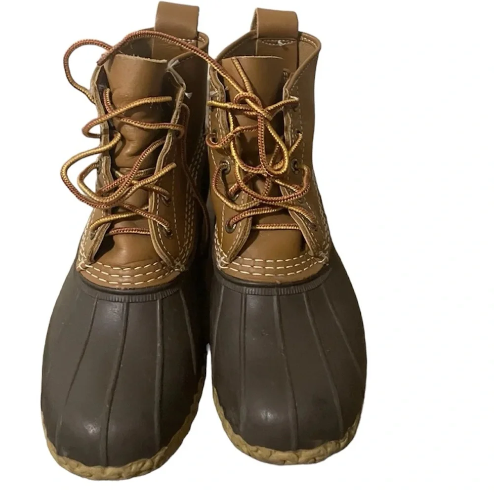 LL Bean women unlined Duck Boots‎ size 7